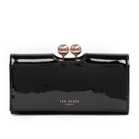 Ted Baker Handbags - NWOT TED BAKER Bobble Black Patent Leather Wallet